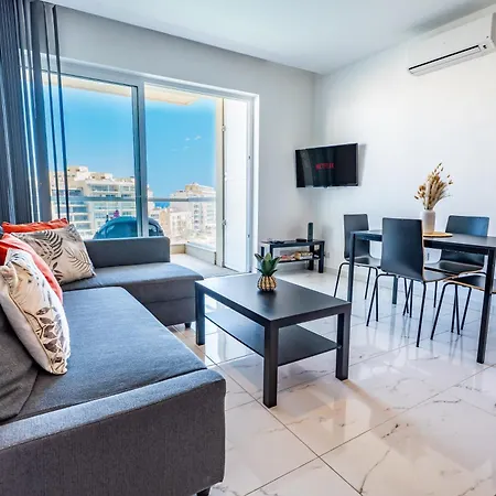 Scenic View 2br Flat In St Julian's Bay By Arco Collection Appartement San Ġiljan